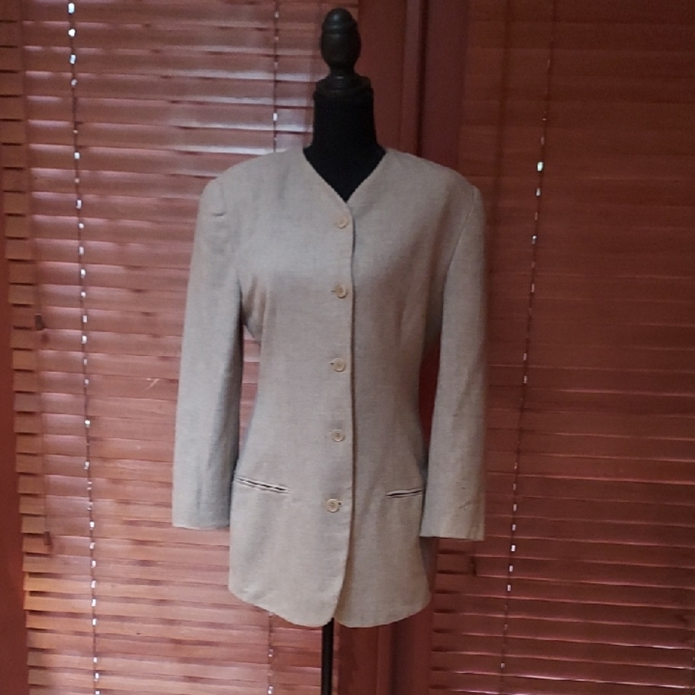 Calvin Klein Collection designer Suit Jacket Size 4 Vintage